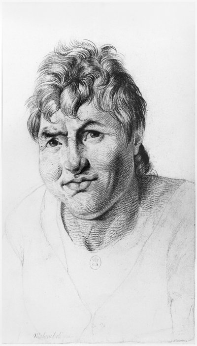Melancholic (illustration from an unpublished treatise by Jean Etienne Dominique Esquirol) by Georges Francois Gabriel